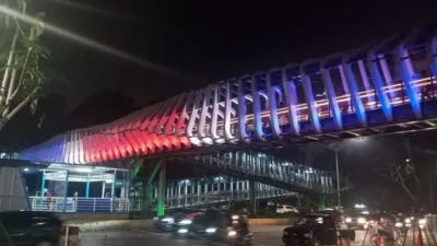 Solidaritas Korban Penembakan, DKI Beri Warna Bendera New Zealand di JPO GBK