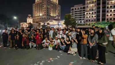 Aksi 1000 Lilin di Medan, Aliansi Masyarakat Sumut Desak Pemerintah Tetapkan Bencana Nasional